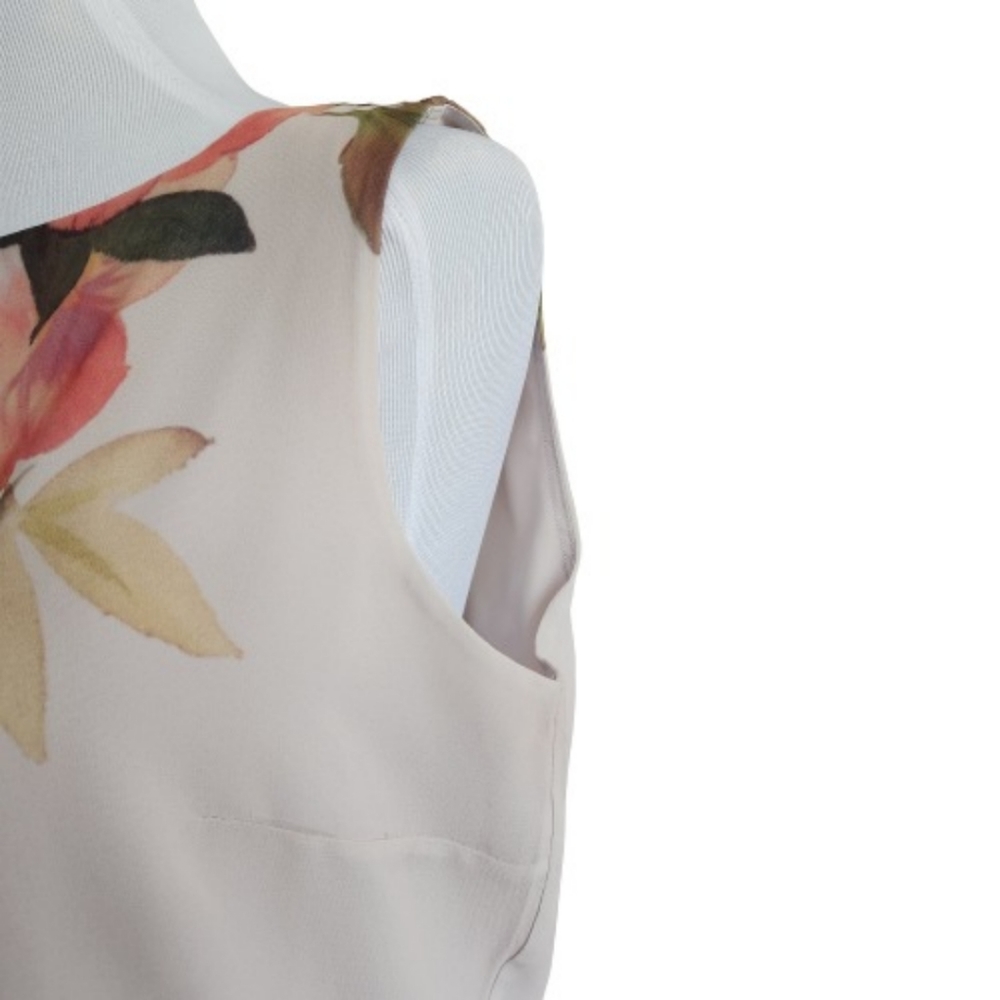 ⬇️T Tahari Floral Print Sleeveless Midi Dress - Picture 8 of 14